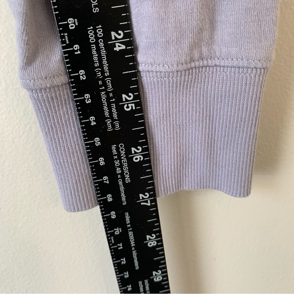 Athleta Sundown Dip Dye Sweatshirt Purple Pullover Crew Neck Sweater Size Large - Picture 13 of 13